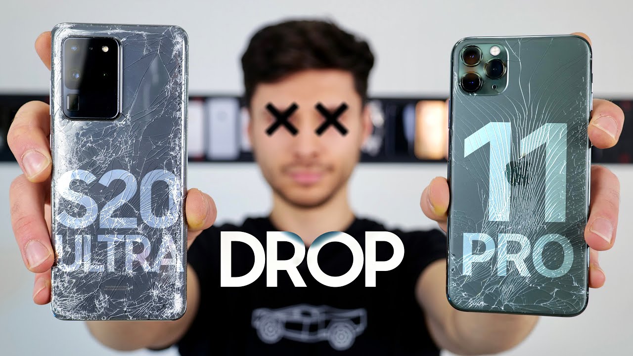 Galaxy S20 Ultra vs iPhone 11 Pro Max DROP Test ...